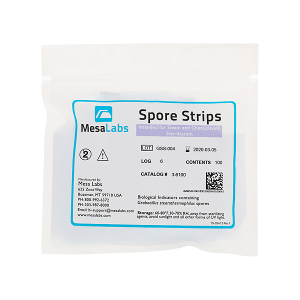 Spore Strips Biological Indicator