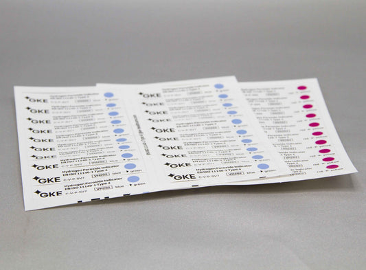 Package indicator type 4 for hydrogen peroxide sterilization processes